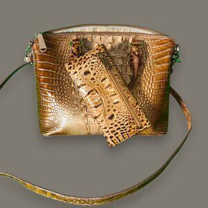 Brahmin Bag and Wallet (Pecan/Light Brown)